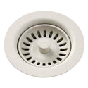 Elkay LKQS35BQ Polymer Drain Fitting, Removable Basket Strainer and Rubber Stopper Bisque