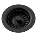Elkay LKQS35CA Polymer Drain Fitting, Removable Basket Strainer and Rubber Stopper Caviar