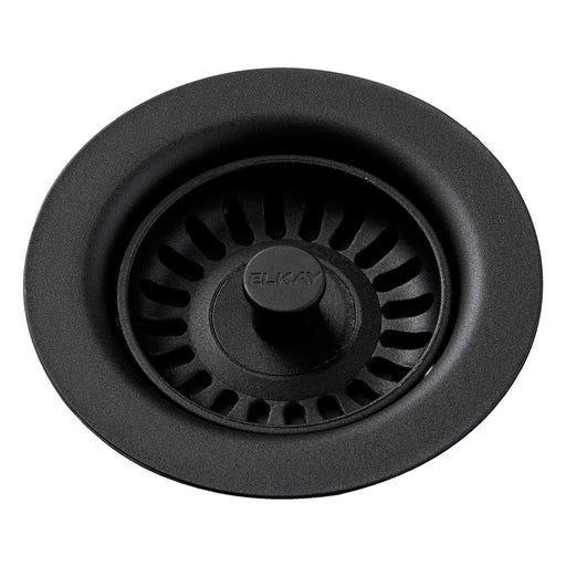 Elkay LKQS35CA Polymer Drain Fitting, Removable Basket Strainer and Rubber Stopper Caviar
