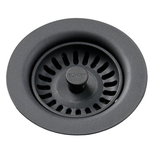 Elkay LKQS35CH Polymer Drain Fitting, Removable Strainer and Rubber Stopper Charcoal
