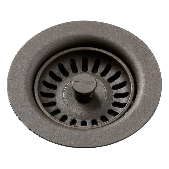 Elkay LKQS35CN Polymer Drain Fitting, Removable Strainer and Rubber Stopper Chestnut