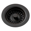 Elkay LKQS35MC Polymer Drain Fitting, Removable Basket Strainer and Rubber Stopper Mocha