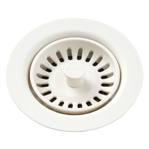 Elkay LKQS35PA Polymer Drain Fitting, Removable Strainer and Rubber Stopper Parchment