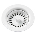 Elkay LKQS35RT Polymer Drain Fitting, Removable Strainer and Rubber Stopper Ricotta