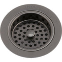 Elkay LKS35AS 3-1/2" Drain Fitting Antique Finish Body and Basket with Rubber Stopper