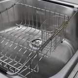 Elkay LKWUCSS Stainless Steel 3-1/2" x 5-1/8" x 4-3/8" Utensil Caddy