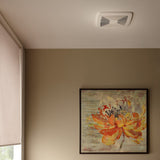 Broan Nutone LP110 LoProfile 110 CFM Ceiling/Wall Exhaust Fan for Bathroom or Garage with 4" Oval Duct