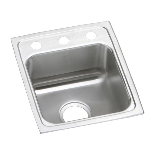 Elkay LR13162 Lustertone Stainless Steel 13" x 16" x 7-5/8", Single Bowl Top Mount Kitchen Sink