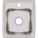 Elkay LR15171 Lustertone Stainless Steel Single Bowl Top Mount Bar Sink