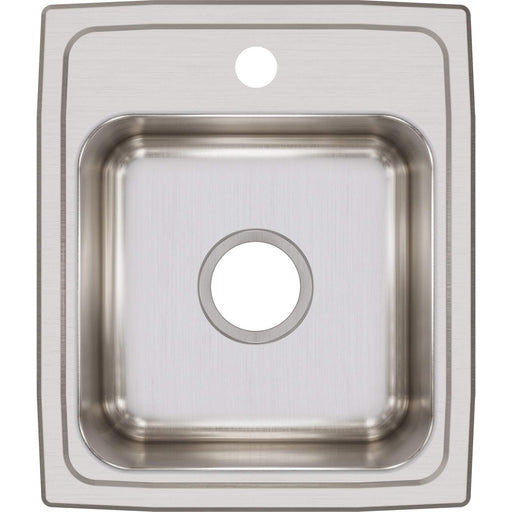 Elkay LR15171 Lustertone Stainless Steel Single Bowl Top Mount Bar Sink