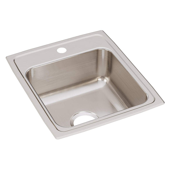 Elkay LR17201 Lustertone Stainless Steel Single Bowl Top Mount Sink