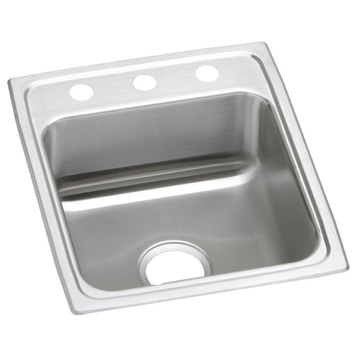 Elkay LR17203 Lustertone Stainless Steel 17" x 20" x 7-5/8", Single Bowl Top Mount Kitchen Sink