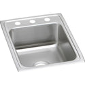 Elkay LR17221 Lustertone Stainless Steel 17" x 22" x 7-5/8", Single Bowl Top Mount Kitchen Sink