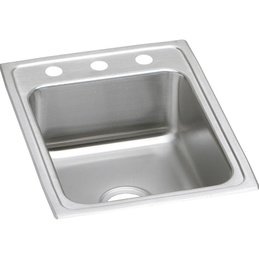 Elkay LR17223 Lustertone Stainless Steel 17" x 22" x 7-5/8", Single Bowl Top Mount Kitchen Sink