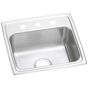 Elkay LR19182 Lustertone Stainless Steel 19" x 18" x 7-5/8", Single Bowl Top Mount Kitchen Sink