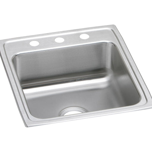 Elkay LR20223 Lustertone Stainless Steel 19-1/2" x 22" x 7-5/8", 1-Bowl Top Mount Kitchen Sink