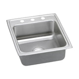 Elkay LRAD2022653 Lustertone Stainless Steel 19-1/2" x 22" x 6-1/2", 1-Bowl Top Mount ADA Kitchen Sink