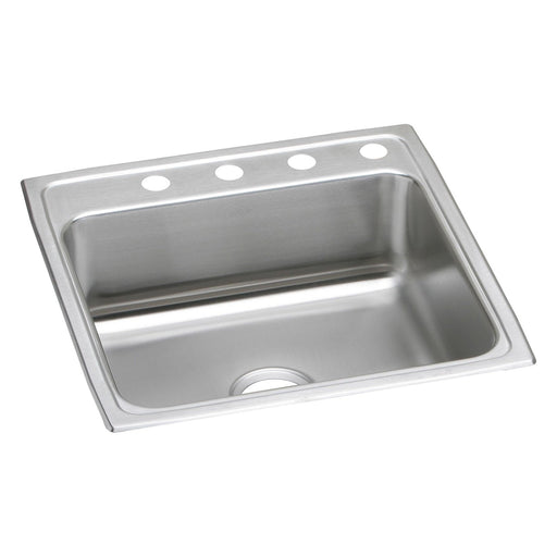 Elkay LR22223 Lustertone Stainless Steel 22" x 22" x 7-5/8", Single Bowl Top Mount Kitchen Sink