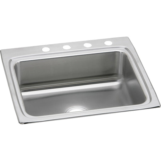 Elkay LR25223 Lustertone Stainless Steel 25" x 22" x 8-1/8", Single Bowl Top Mount Kitchen Sink