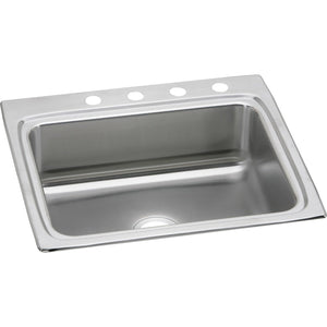 Elkay LR25221 Lustertone Stainless Steel 25" x 22" x 8-1/8", Single Bowl Top Mount Kitchen Sink