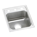 Elkay LRAD1517603 Lustertone Stainless Steel 15" x 17-1/2" x 6", 1-Bowl Top Mount ADA Kitchen Sink