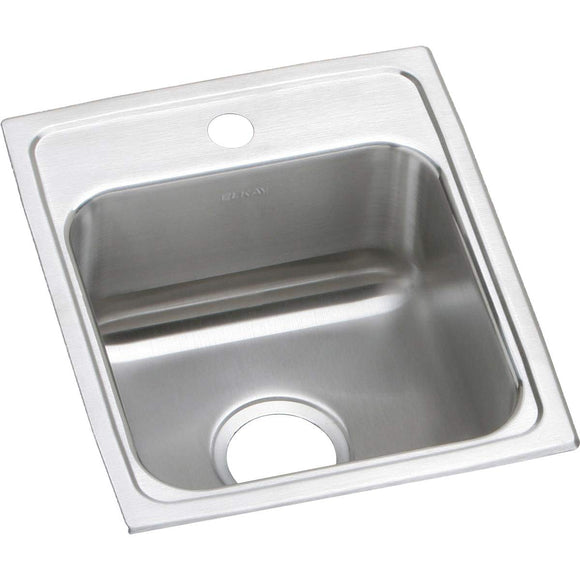 Elkay LRAD1517651 Lustertone Stainless Steel Single Bowl Top Mount ADA Sink