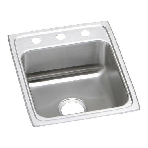 Elkay LRAD1720553 Lustertone Stainless Steel 17" x 20" x 5-1/2", 1-Bowl Top Mount ADA Kitchen Sink