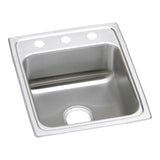 Elkay LRAD1720553 Lustertone Stainless Steel 17" x 20" x 5-1/2", 1-Bowl Top Mount ADA Kitchen Sink