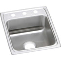 Elkay LRAD1720552 Lustertone Stainless Steel Single Bowl Top Mount ADA Sink