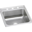 Elkay LRAD2022652 Lustertone Stainless Steel 19-1/2" x 22" x 6-1/2", 1-Bowl Top Mount ADA Kitchen Sink