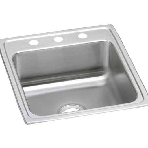 Elkay LRAD2022652 Lustertone Stainless Steel 19-1/2" x 22" x 6-1/2", 1-Bowl Top Mount ADA Kitchen Sink