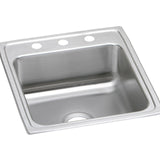 Elkay LRAD2022652 Lustertone Stainless Steel 19-1/2" x 22" x 6-1/2", 1-Bowl Top Mount ADA Kitchen Sink
