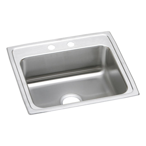 Elkay LRAD2219653 Lustertone Stainless Steel 22" x 19-1/2" x 6-1/2", 1-Bowl Top Mount ADA Kitchen Sink