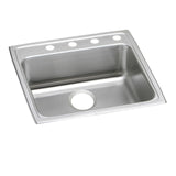 Elkay LRAD2222654 Lustertone Stainless Steel 22" x 22" x 6-1/2", 1-Bowl Top Mount ADA Kitchen Sink