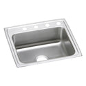 Elkay LRAD2521654 Lustertone Stainless Steel 25" x 21-1/4" x 6-1/2", 1-Bowl Top Mount ADA Kitchen Sink