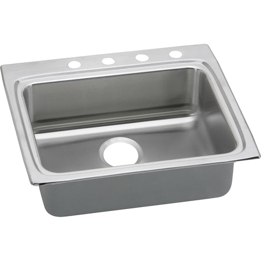 Elkay LRAD2522553 Lustertone Stainless Steel 25" x 22" x 5-1/2", 1-Bowl Top Mount ADA Kitchen Sink