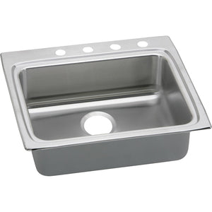 Elkay LRAD2522654 Lustertone Stainless Steel 25" x 22" x 6-1/2", 1-Bowl Top Mount ADA Kitchen Sink
