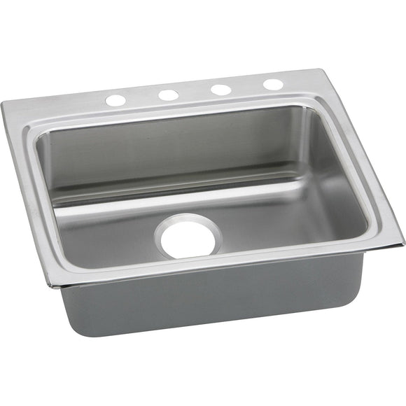 Elkay LRAD2522654 Lustertone Stainless Steel 25" x 22" x 6-1/2", 1-Bowl Top Mount ADA Kitchen Sink