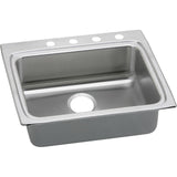Elkay LRAD2522654 Lustertone Stainless Steel 25" x 22" x 6-1/2", 1-Bowl Top Mount ADA Kitchen Sink