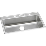 Elkay LRAD3122553 Lustertone Stainless Steel 31" x 22" x 5-1/2", 1-Bowl Top Mount ADA Kitchen Sink