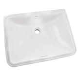 TOTO LT1535G#01 Rectangular Undercounter Sink 17-11/16" x 13" with Overflow, Cotton White