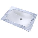 Toto LT542G#01 Bathroom Sink with CeFiONtect Ceramic Glaze, Rear Overflow, Cotton White
