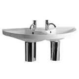 Whitehaus LU020 Isabella Collection Large U-Shaped Wall Mount Double Sink