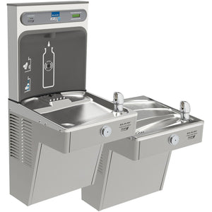Elkay LVRCGRNTL8WSK EZH2O Filling Station and Bi-Level Vandal-Resistant Water Cooler, Filtered 8 GPH
