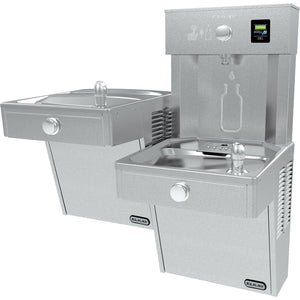 Elkay LVRCTL8WSK EZH2O Vandal-Resistant Filling Station &, Bi-Level Water Cooler Filtered 8 GPH