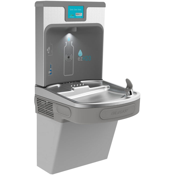 Elkay Enhanced EZH2O Filling Station & ADA Water Cooler, Filtered, 8 GPH Gray LZS8WSLP