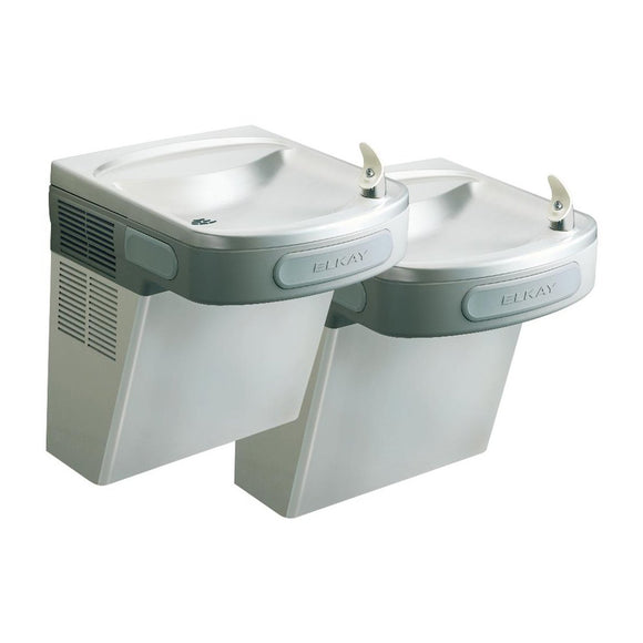 Elkay LZSTL8SC Versatile Water Cooler Wall Mount Bi-Level ADA Filtered, 8 GPH Stainless Steel