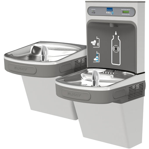 Elkay LZSTL8WSVRSK EZH2O Filling Station and Versatile Bi-Level ADA Water Cooler, Filtered 8 GPH