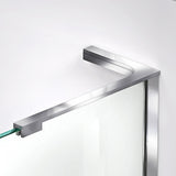 DreamLine DL-6063-22-01 Prism Plus 42" x 74 3/4" Frameless Neo-Angle Shower Enclosure in Chrome with Biscuit Base