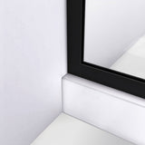 DreamLine D3234720ZNB-09 Linea Blossom 34"W x 72"H Single Panel Frameless Shower Door, Open Entry Design in Satin Black